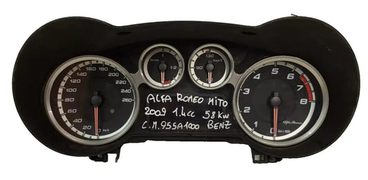 ALFA MITO BENZINA QUADRO STRUMENTI CONTACHILOMETRI  50508526