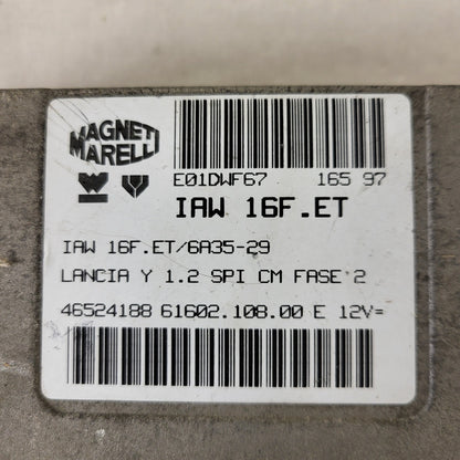 LANCIA Y 1.2 ECU / IAW 16F.ET / 46524188 / 61602.108.00 / MAGNETI MARELLI 