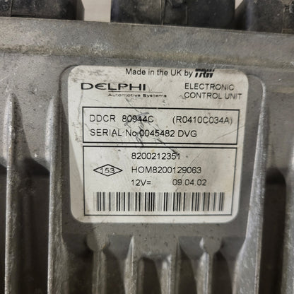 RENAULT CLIO ECU / DDCR / R0410C034A / 8200212351 / 8200129063 / DELPHI