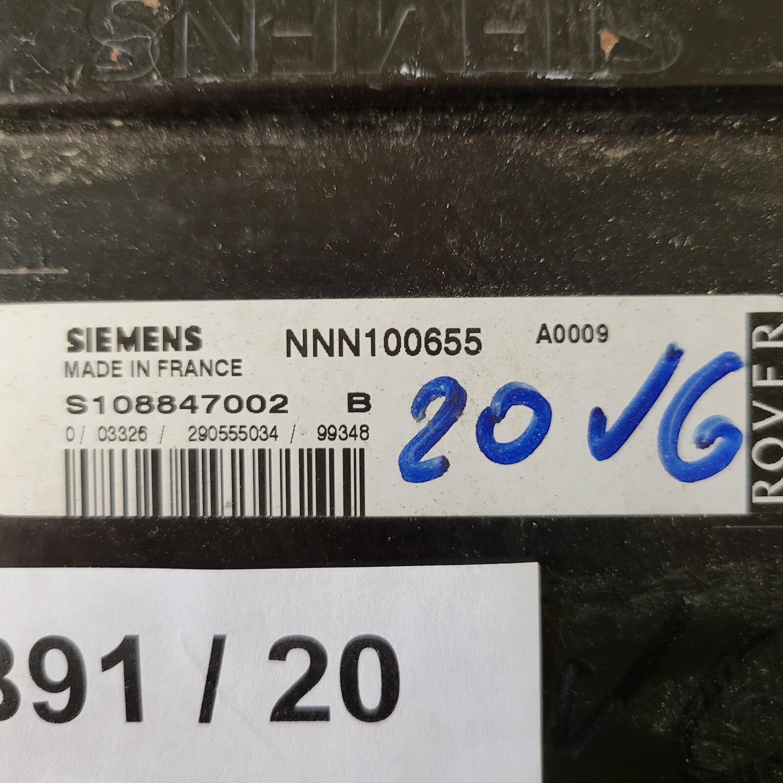 ROVER 75 2.0 ECU / S108847002B / NN100655 / SIEMENS 