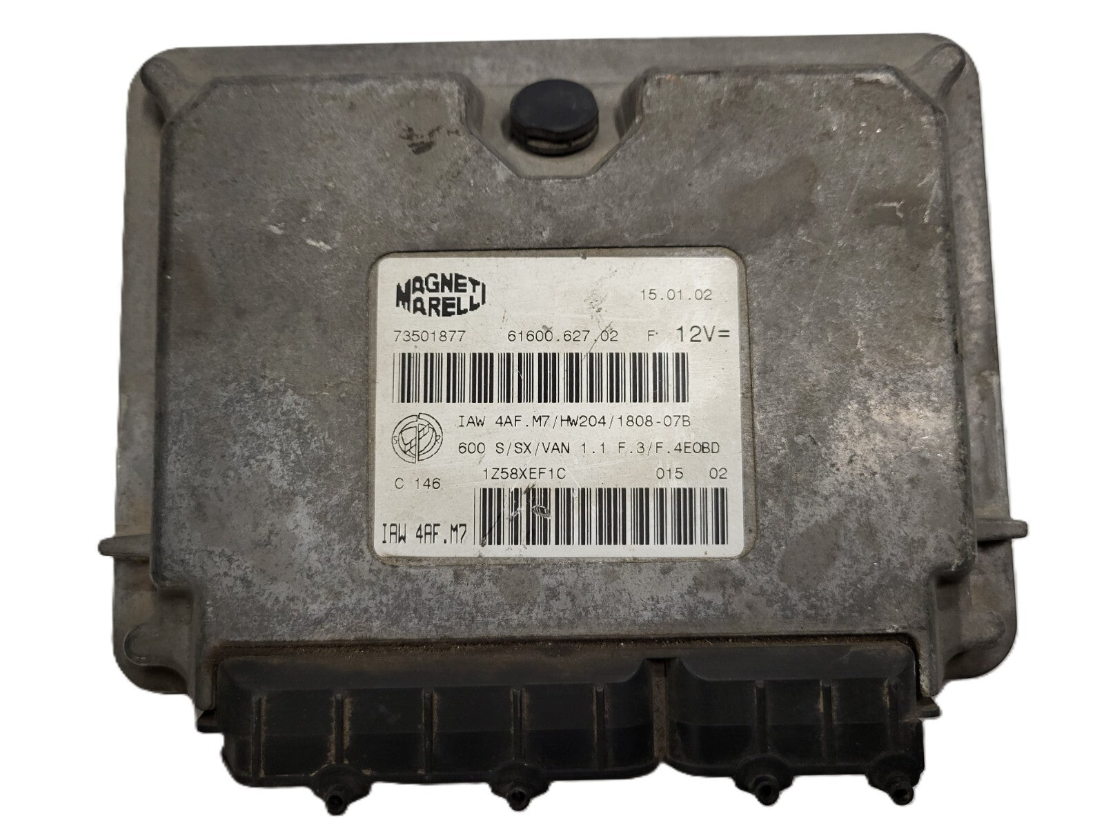 Fiat 600 ECU / IAW 4AF.M7 / 73501877 / HW204 / MAGNETI MARELLI