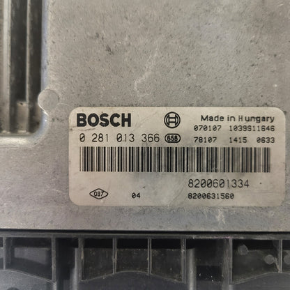 RENAULT SCENIC 1.9 DCI ECU / 0281013366 / 8200601334 / 8200631560 / BOSCH