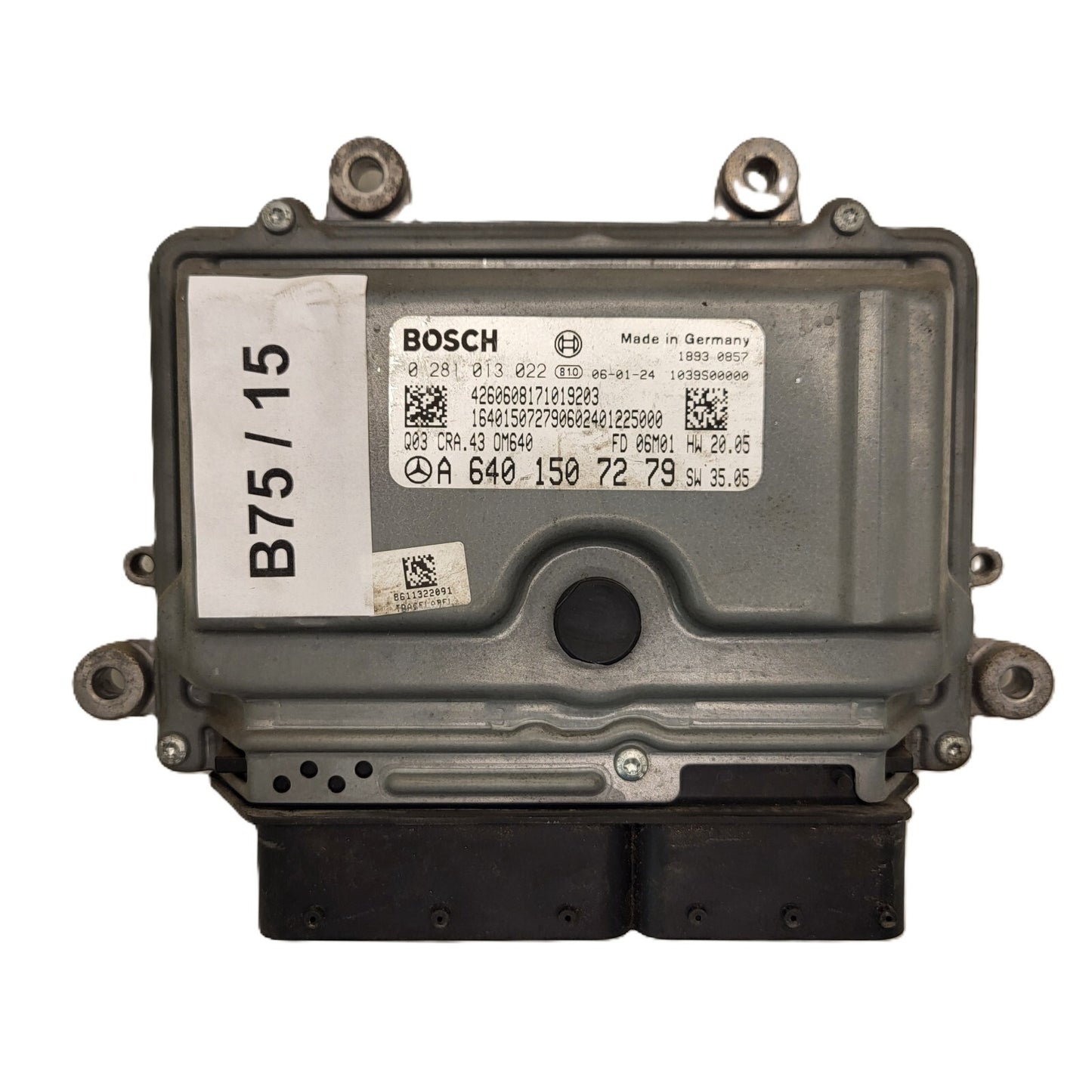 Mercedes a W169 ECU / 0281013022 / A6401507279 / CRA.43 / BOSCH