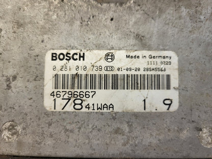 FIAT PALIO  ECU / 0281010739 / 46796667 / BOSCH