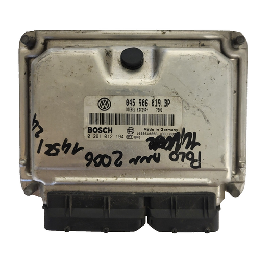 VOLKSWAGEN POLO IV 9N3 ECU / 045906019BP / 0281012194 / EDC15P+ / BOSCH