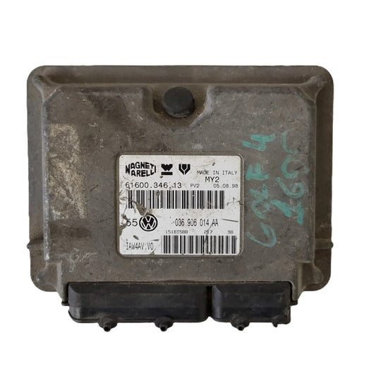 VW GOLF 4 ECU / 036906014AA / 61600.346.13 / IAW4AV.V0 / MAGNETI MARELLI