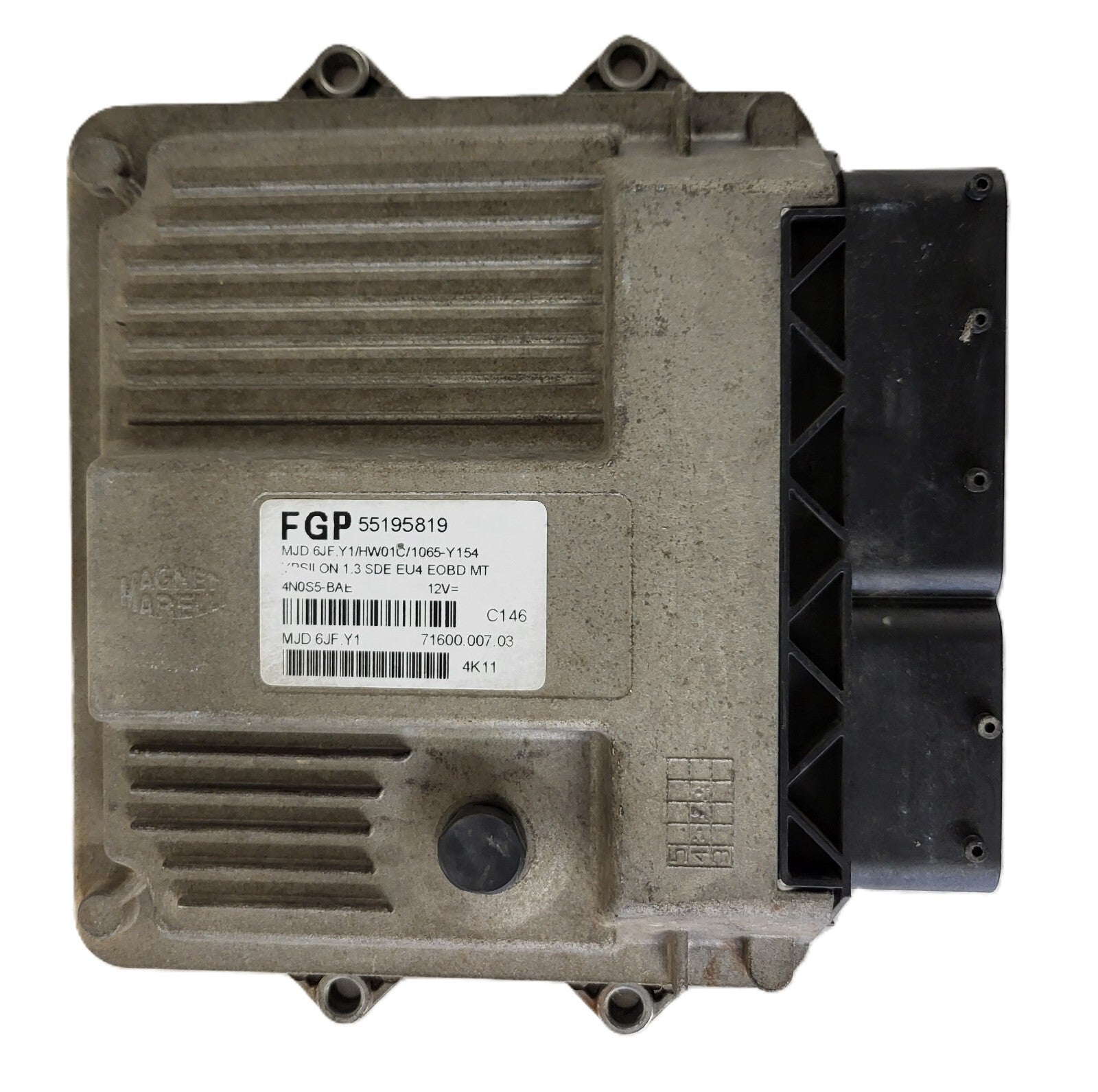 LANCIA Y 1.3 ECU / 55195819 / MJD 6JF.Y1 / HW01C / 71600.007.03 MAGNETI MARELLI