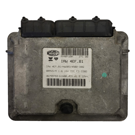 FIAT BRAVO ECU / IAW 4EF.B1 / 46799769 / HW203 / 61600.455.01 / MAGNETI MARELLI