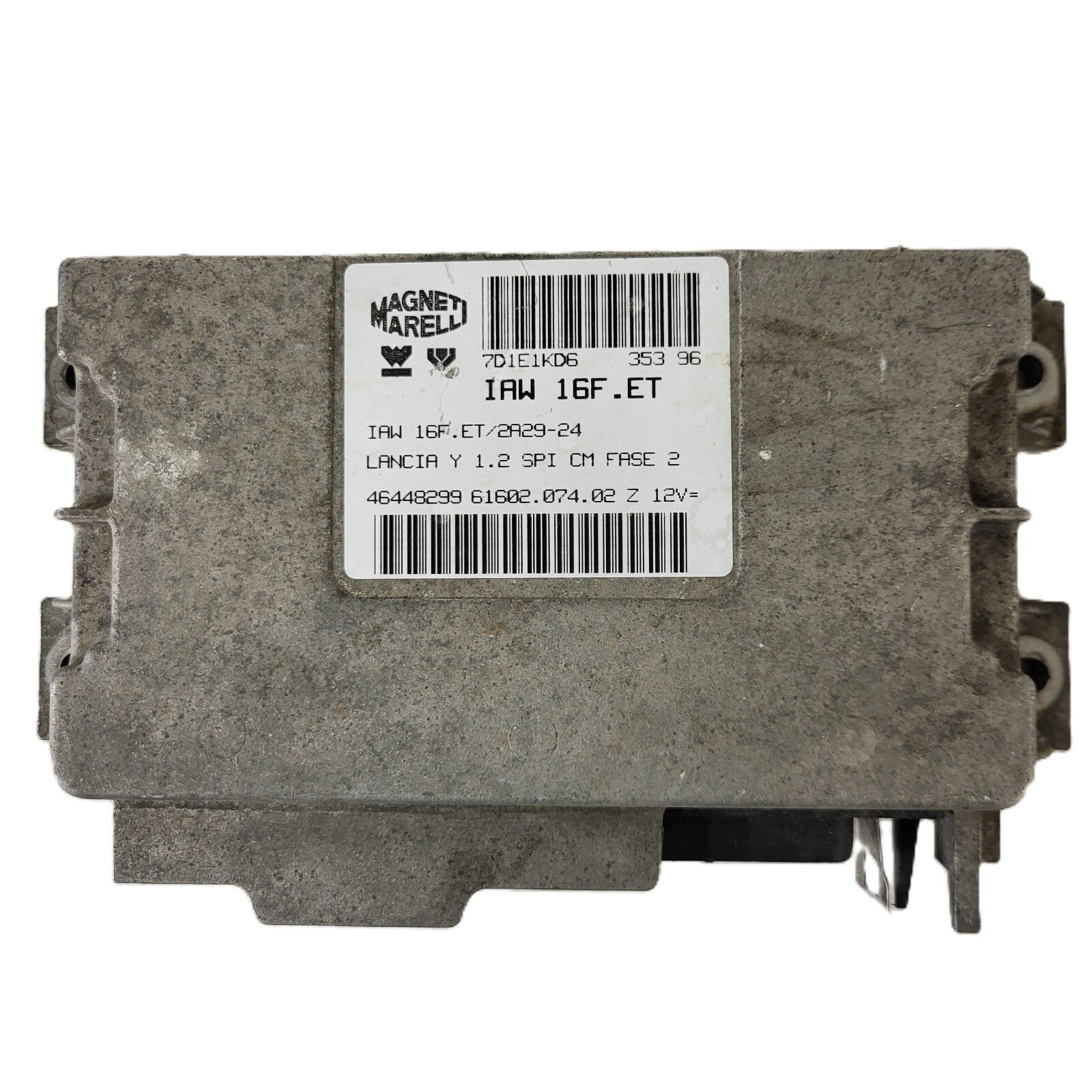 LANCIA Y 1.2 ECU / IAW 16F.ET / 46448299 / 61602.074.02 / MAGNETI MARELLI