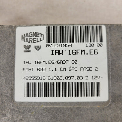 FIAT 600 1.1 ECU / IAW 16FM.E6 / 46555916 / 61602.097.03 / MAGNETI MARELLI