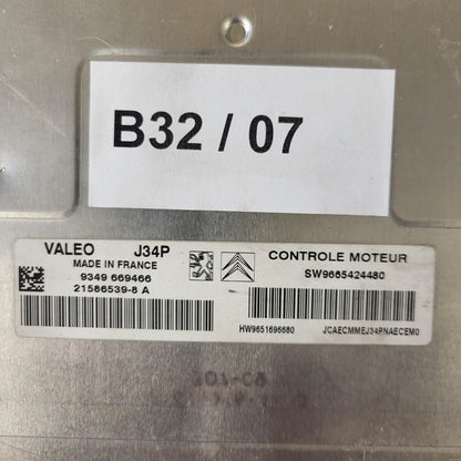 CITROEN C3 ECU / J34P / 21586539-8 / 21586539-8A / 9665424480 / 9651696680 / VAL