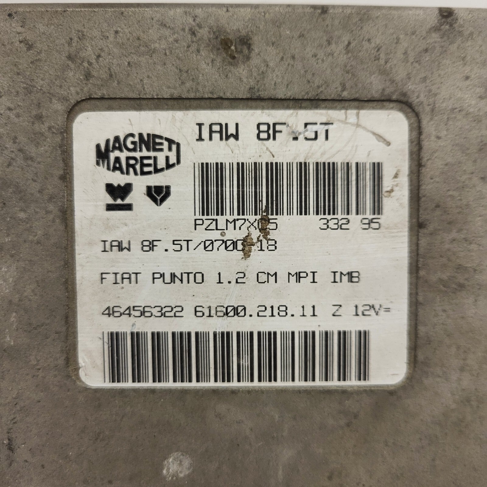 FIAT PUNTO 1.2 CM MPI / IAW 8F.5T / 46456322 / 61600.218.11 / MAGNETI MARELLI