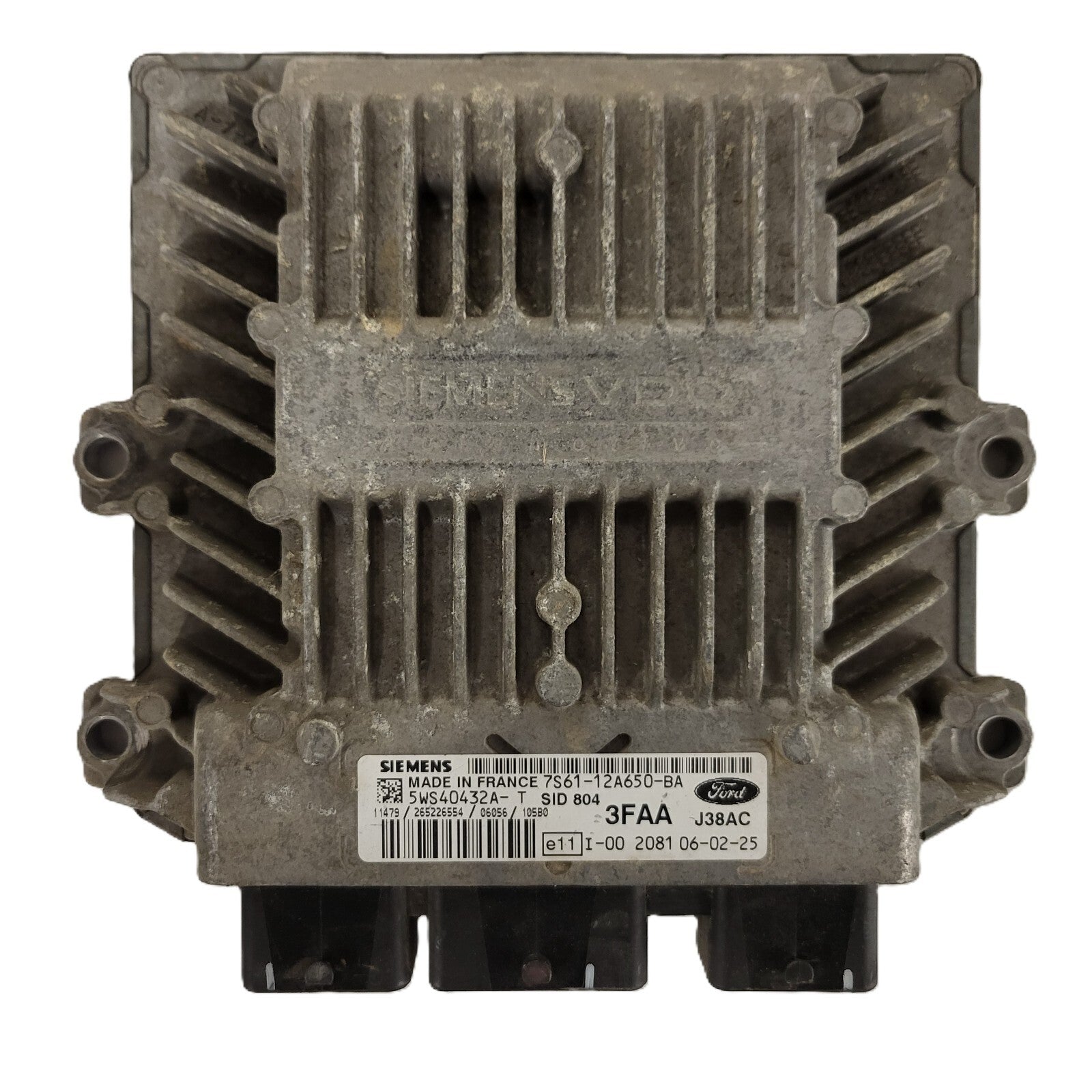FORD FIESTA 1.4 TDCI ECU / 7S61-12A650-BA / 3FAA / 5WS40432A-T / SIEMENS 