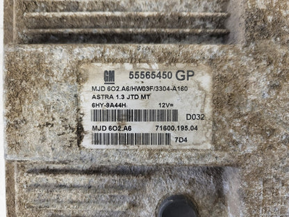 OPEL ASTRA H ECU / MJD 6O2.A6 / 55565450 / HW03F / 71600.195.04 / GM