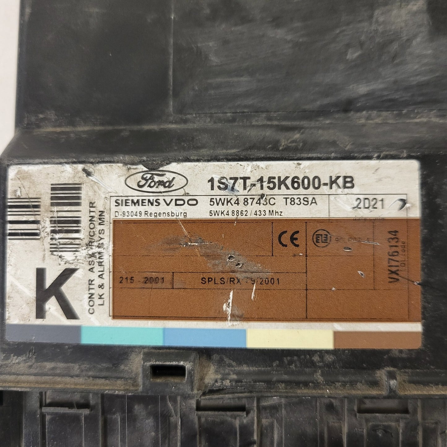 Ford ECU / 1S7T-15K600-KB / 5WK48743C / 5WK4 8743C / T83SA / SIEMENS