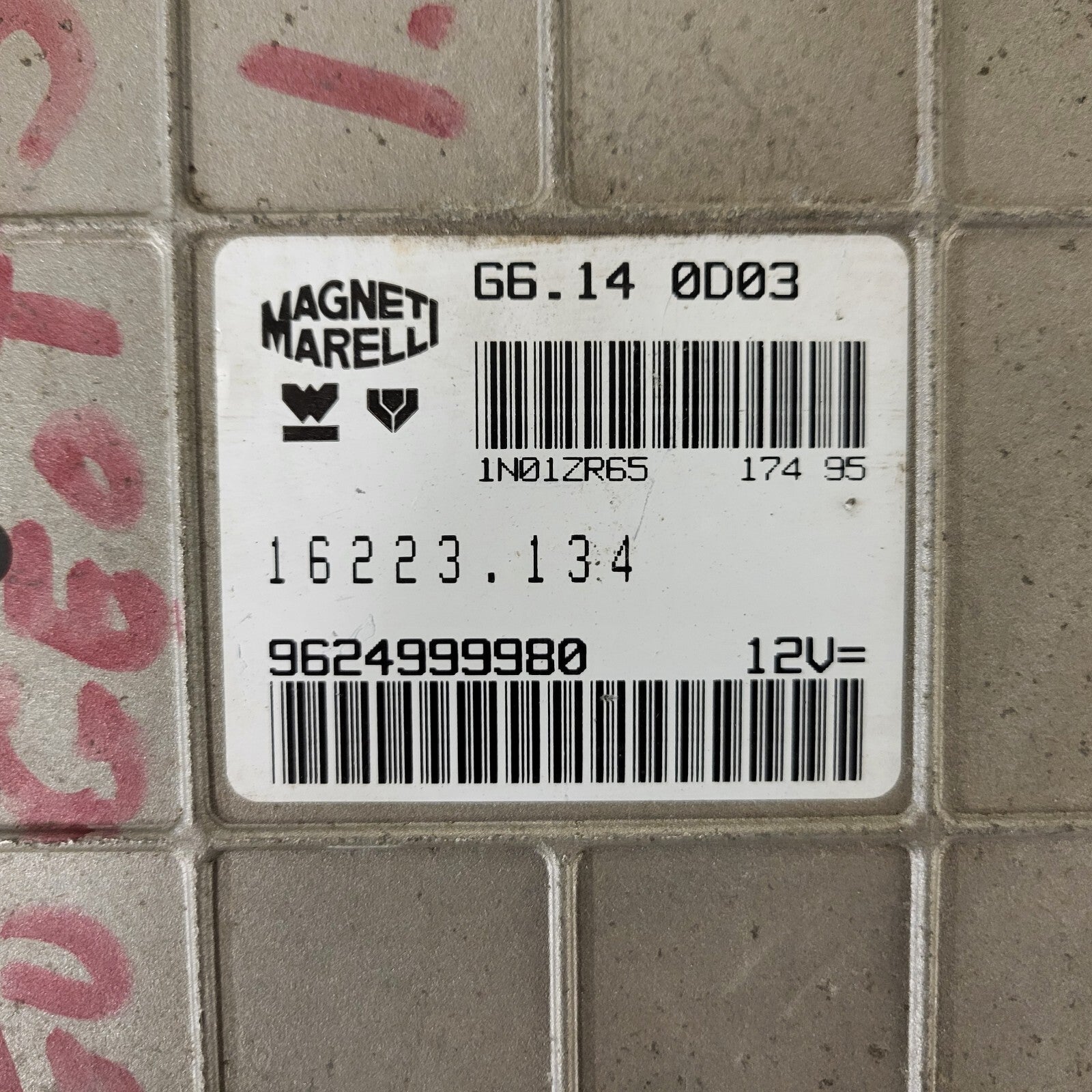 PEUGEOT 306 1.4 ECU / G6.14 0D03 / 9624999980 / MAGNETI MARELLI 