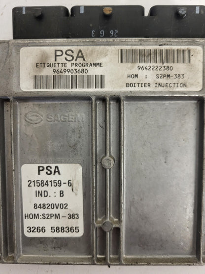 CITROEN C3 ECU / 21584159-6 / 9649903680 / 9642222380 / S2PM-383 / SAGEM