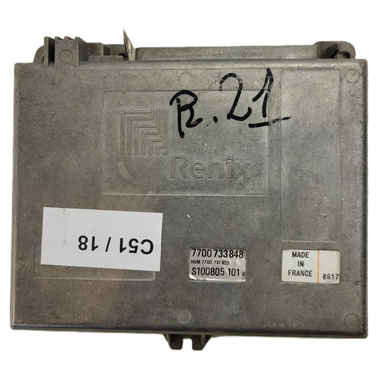 RENAULT 21 ECU / 7700733848 / 7700731803 / S100805101B / S100805101