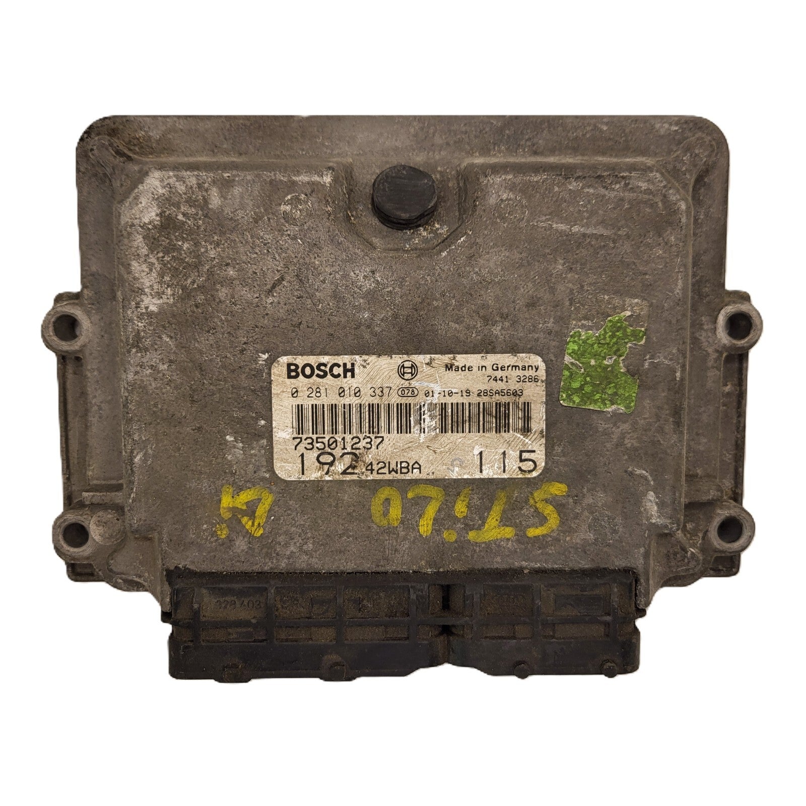 Fiat STILO JTD ECU / 0281010337 / 73501237 / 19242WBA / BOSCH