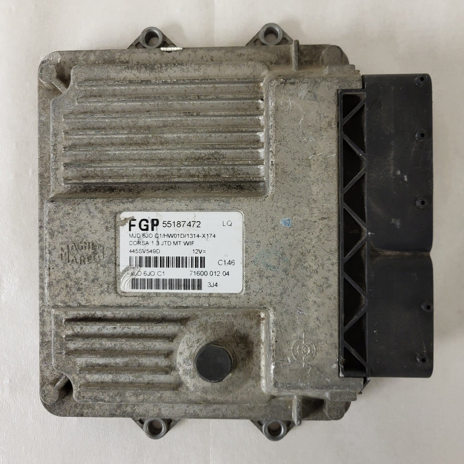 OPEL CORSA 1.3 CDTI ECU FGP / 55187472 / MJD 6J0.C1 / HW01D / MAGNETI MARELLI