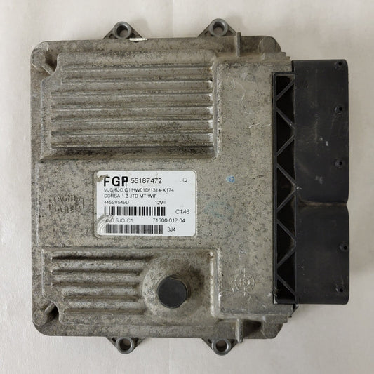 OPEL CORSA 1.3 CDTI ECU FGP / 55187472 / MJD 6J0.C1 / HW01D / MAGNETI MARELLI