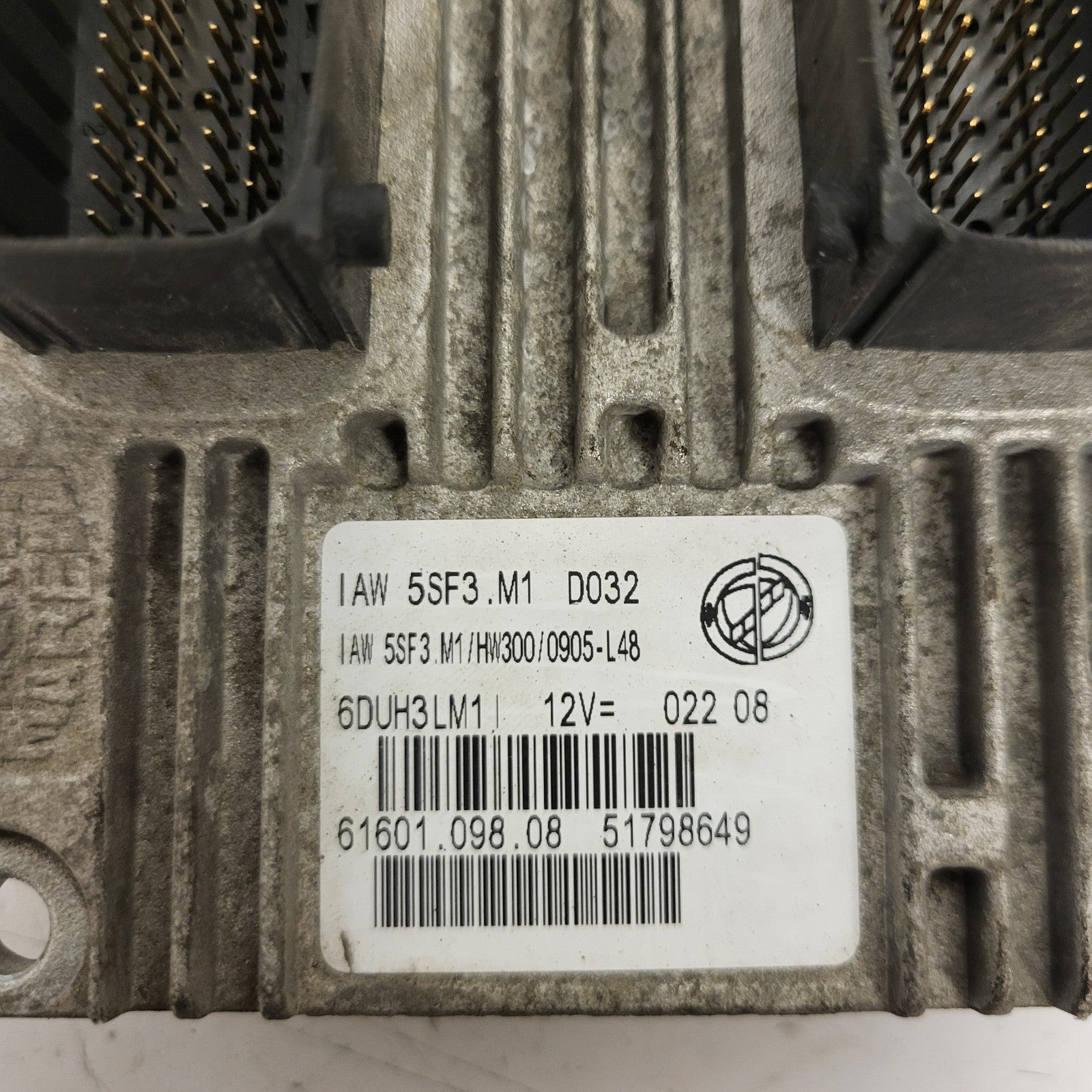 FIAT GRANDE PUNTO ECU / IAW 5SF3.M1 / 51798649 / 61601.098.08 / HW300 IAW5SF3.M1