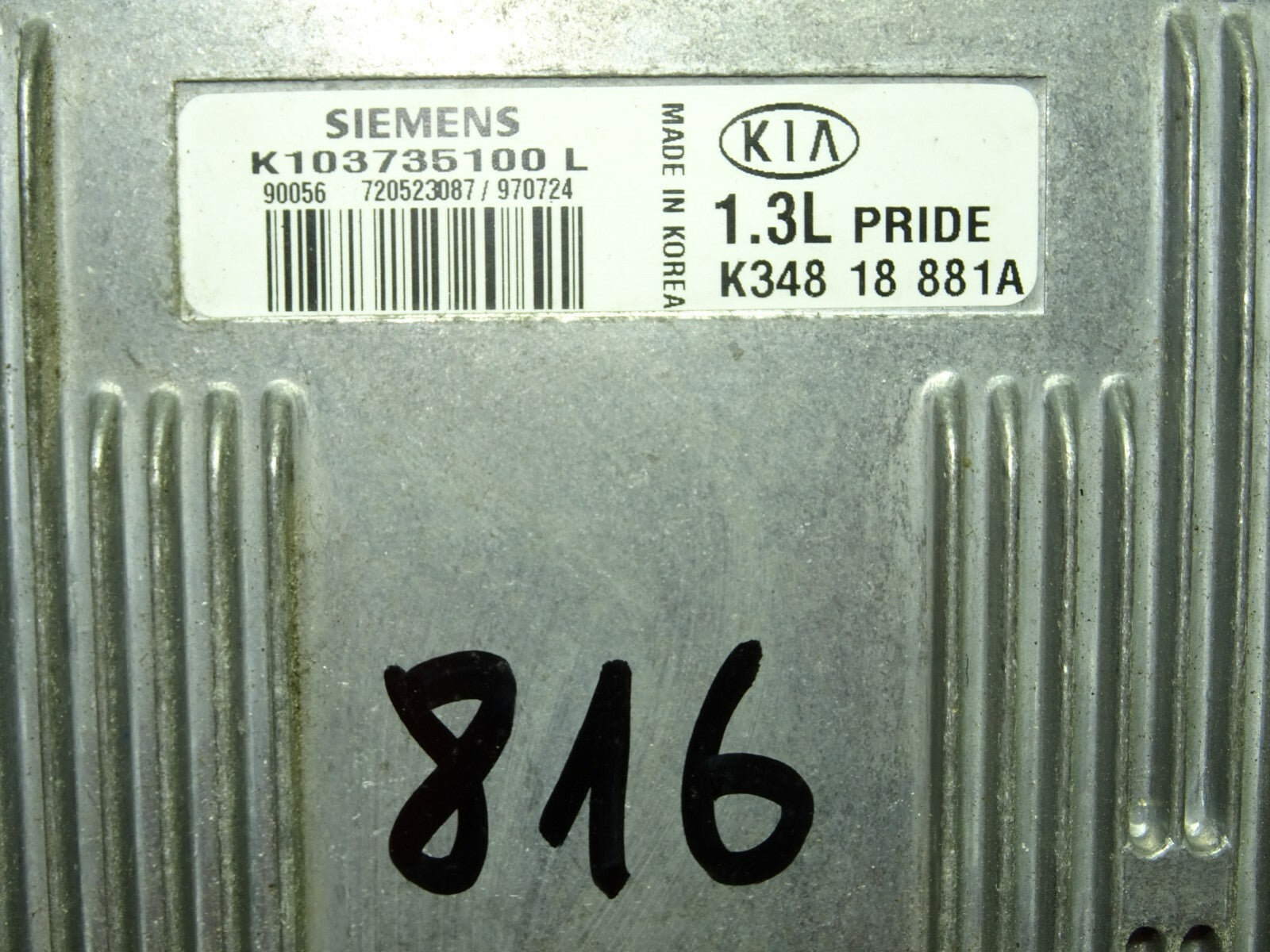 KIA PRIDE 1.3 ECU / K34818881A / K103735100L / SIEMENS