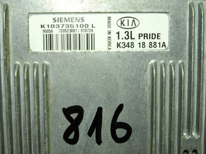 KIA PRIDE 1.3 ECU / K34818881A / K103735100L / SIEMENS