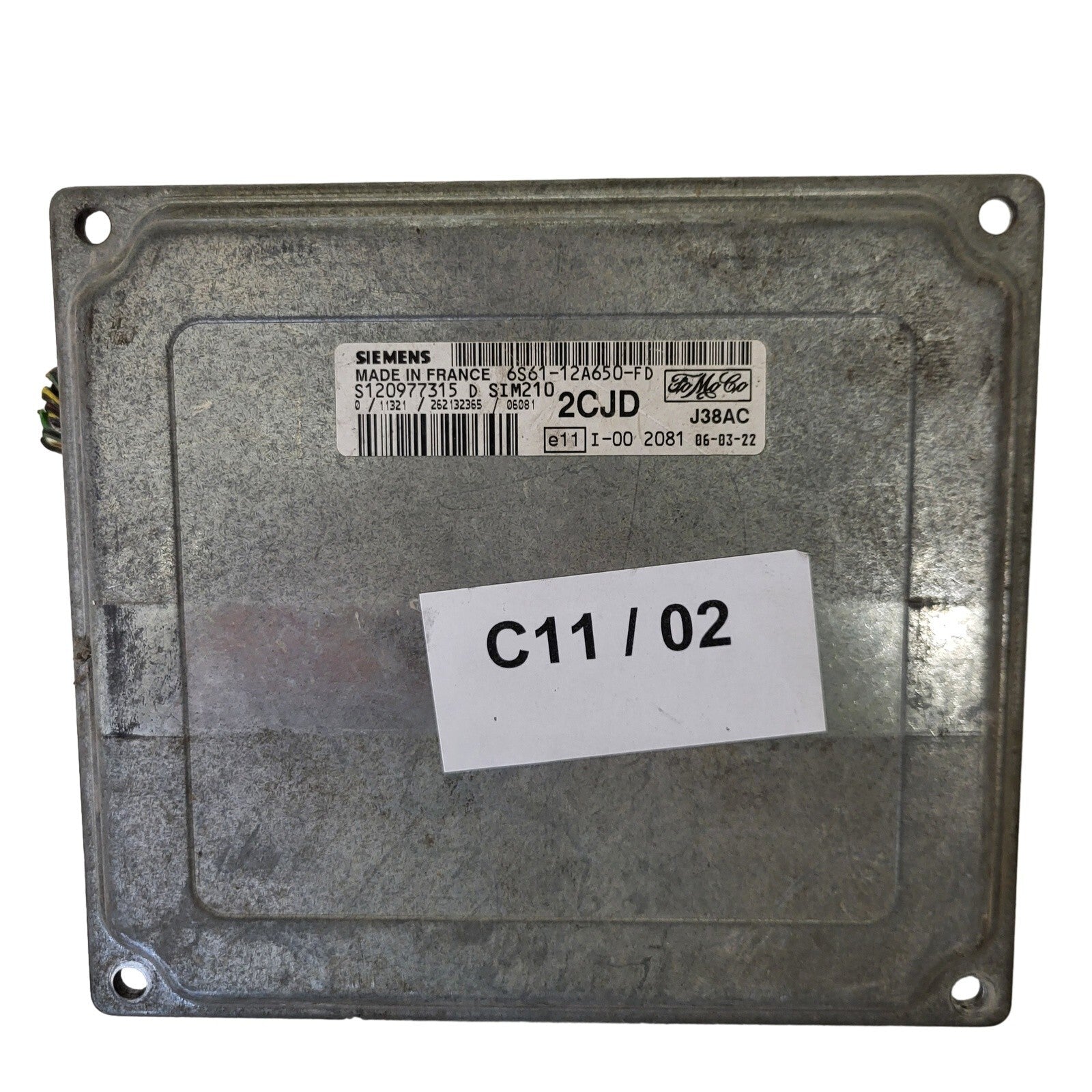 Ford FIESTA ECU / 6S61-12A650-FD / 2CJD / S120977315D / S120977315 / SIM210 / J3