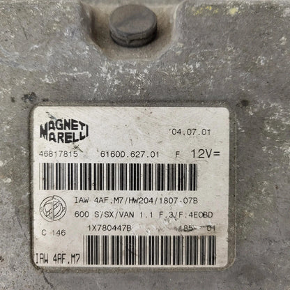 Fiat 600 ECU / IAW 4AF.M7 / 46817815 / HW204 / MAGNETI MARELLI