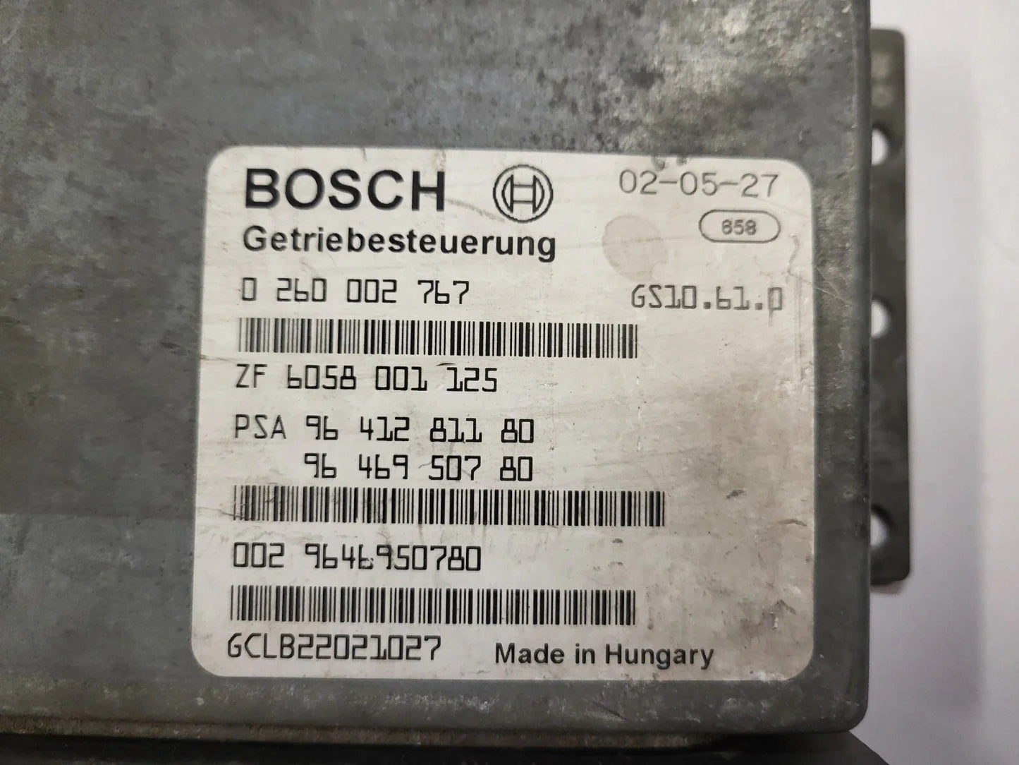 PEUGEOT CITROEN ECU / 0260002767 / 9641281180 / 9646950780 / BOSCH