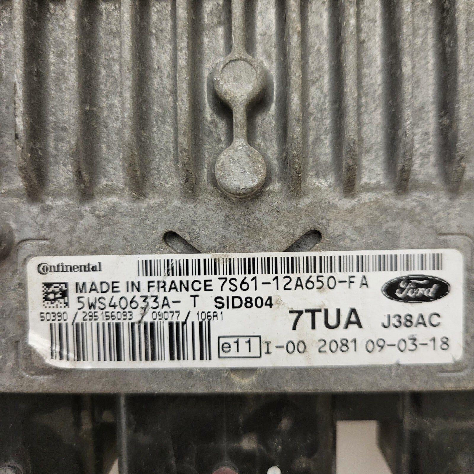 FORD FUSION ECU / 7S61-12A650-FA / 5WS40633A-T / SID804 / 7TUA / J38AC