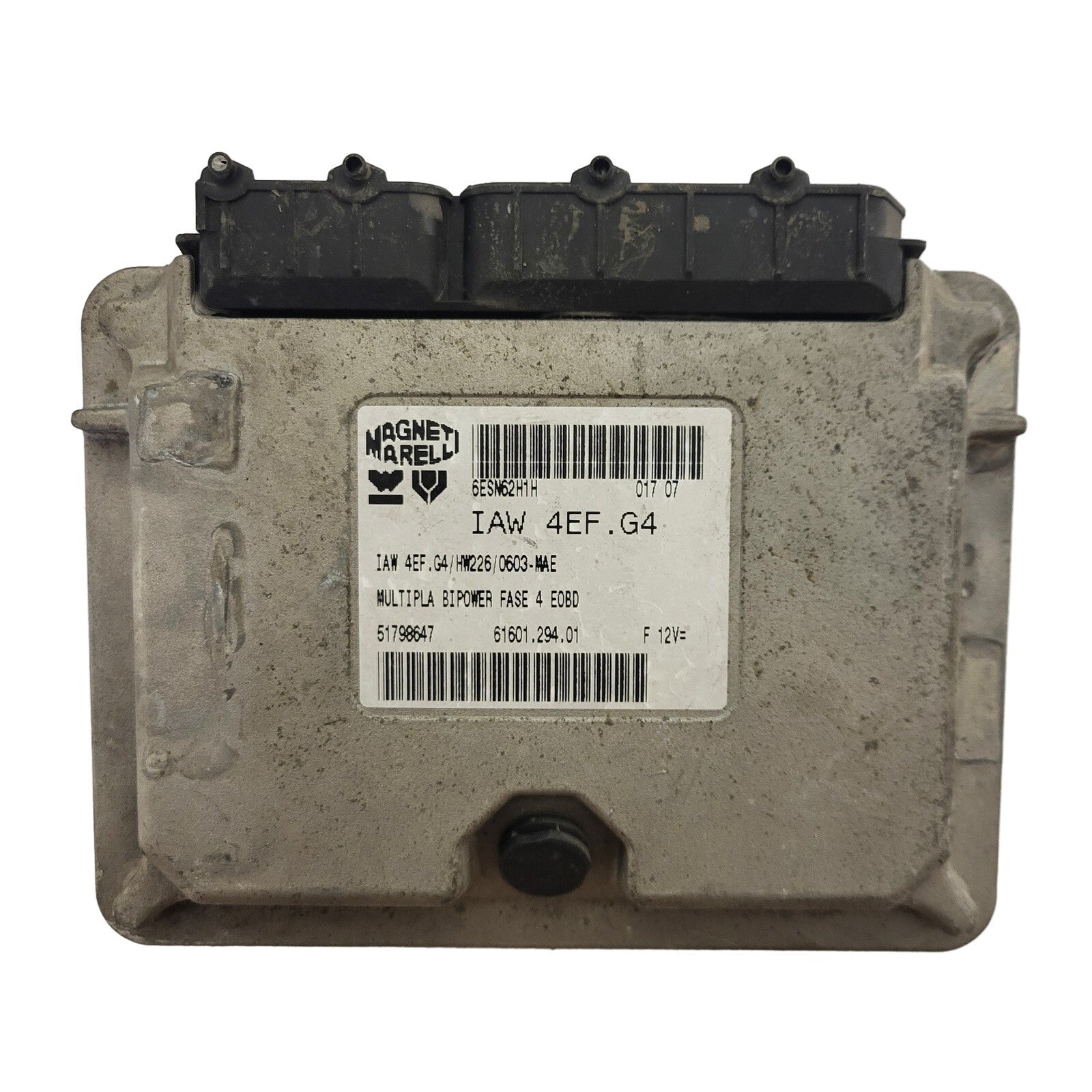 FIAT MULTIPLA ECU IAW 4EF.G4 / 51798647 / 61601.294.01 / HW226 / MAGNETI MARELLI
