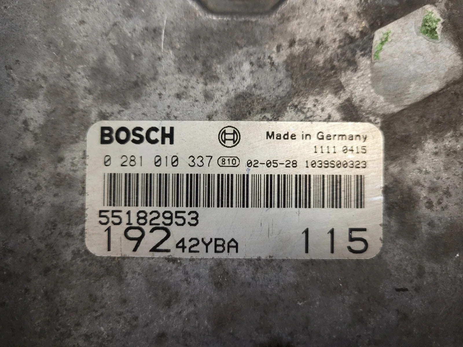 Fiat Stilo 1.9 JTD ECU / 0281010337 / 55182953 / 19242YBA / BOSCH