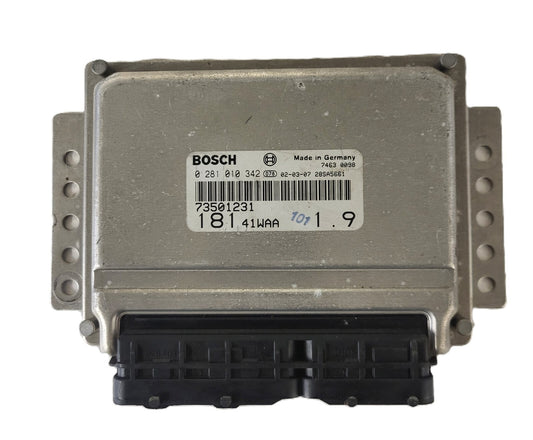 Fiat MAREA ECU TYPE / 0281010342 / 73501231 / BOSCH 