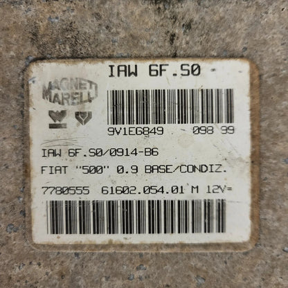 FIAT 500 ECU / IAW 6F.S0 / 7780555 / 61602.054.01 / MAGNETI MARELLI