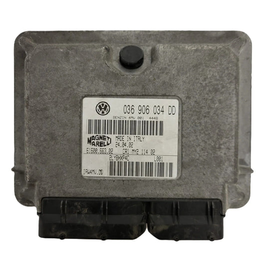 VW POLO ECU / 036906034DD / IAW 4MV.DD / 61600.663.02 / MAGNETI MARELLI