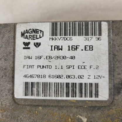 Fiat Punto 1.1 ECU / 46467018 / IAW 16F.EB / 61602.063.02 / MAGNETI MARELLI