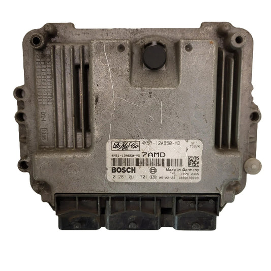 Ford ECU / 4M51-12A650-YD / 0281011701 / 7AMD / BOSCH