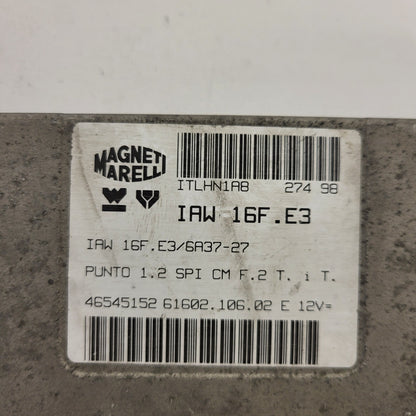 Fiat Punto 1.2 ECU / 46545152 / IAW 16F.E3 / 61602.106.02 / MARELLI