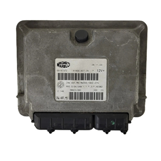 Fiat Seicento 600 ECU / 55187372 / IAW 4AF.M9 / 61600.627.05 / MAGNETI MARELLI