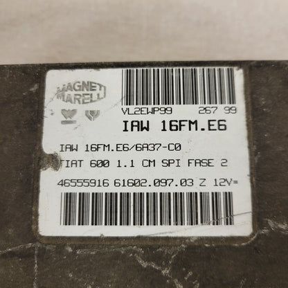 FIAT 600 1.1 ECU / IAW 16FM.E6 / 46555916 / 61602.097.03 / MAGNETI MARELLI