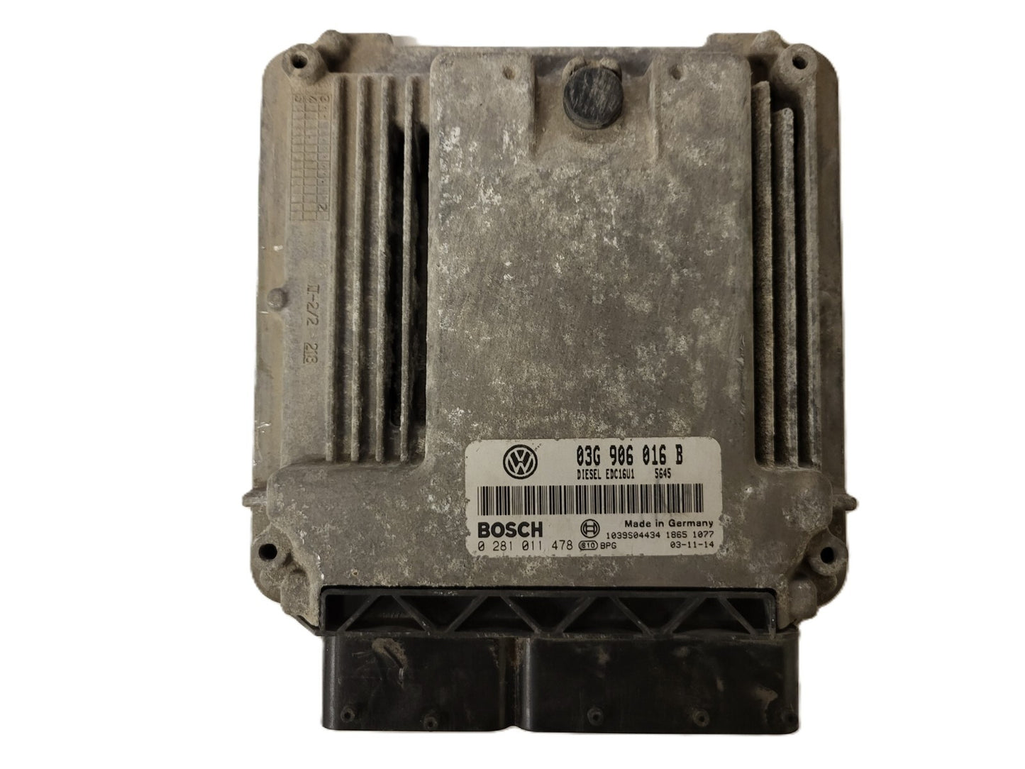 VW AUDI SEAT SKODA ECU / 03G906016B / 0281011478 / EDC16U1 / BOSCH