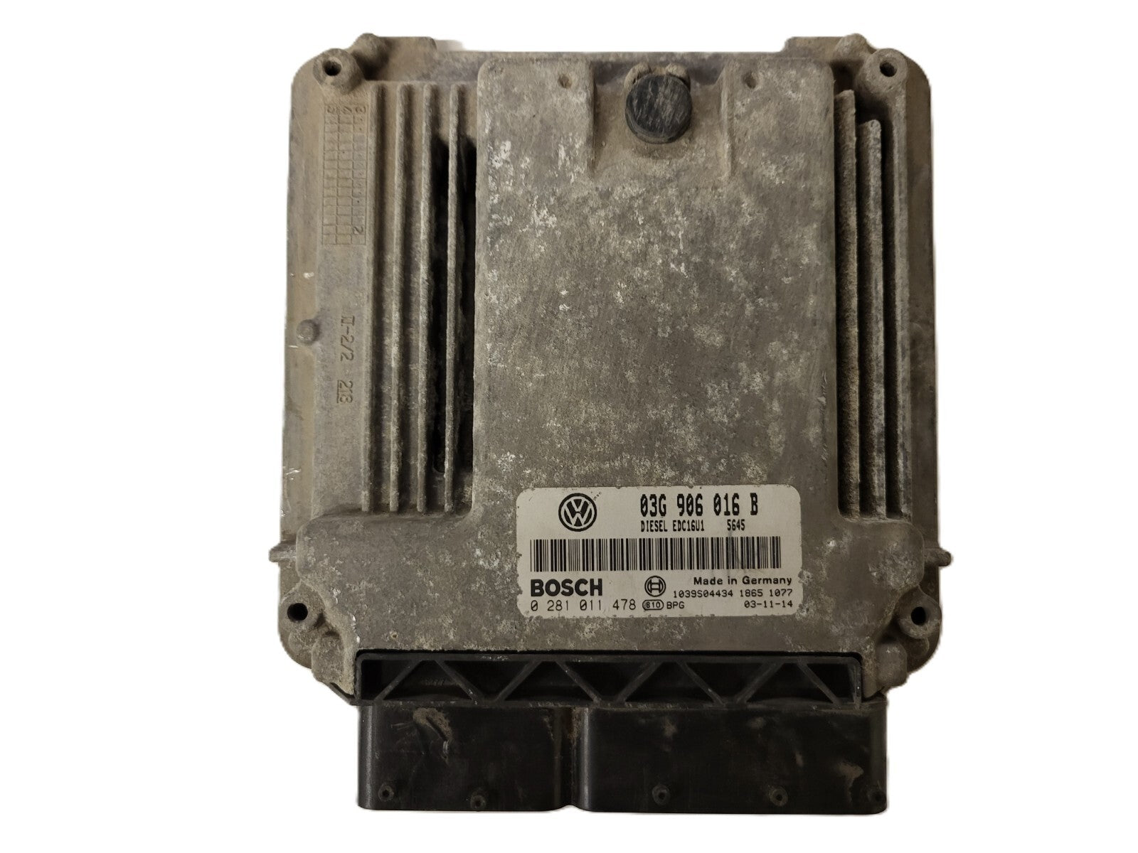 VW AUDI SEAT SKODA ECU / 03G906016B / 0281011478 / EDC16U1 / BOSCH