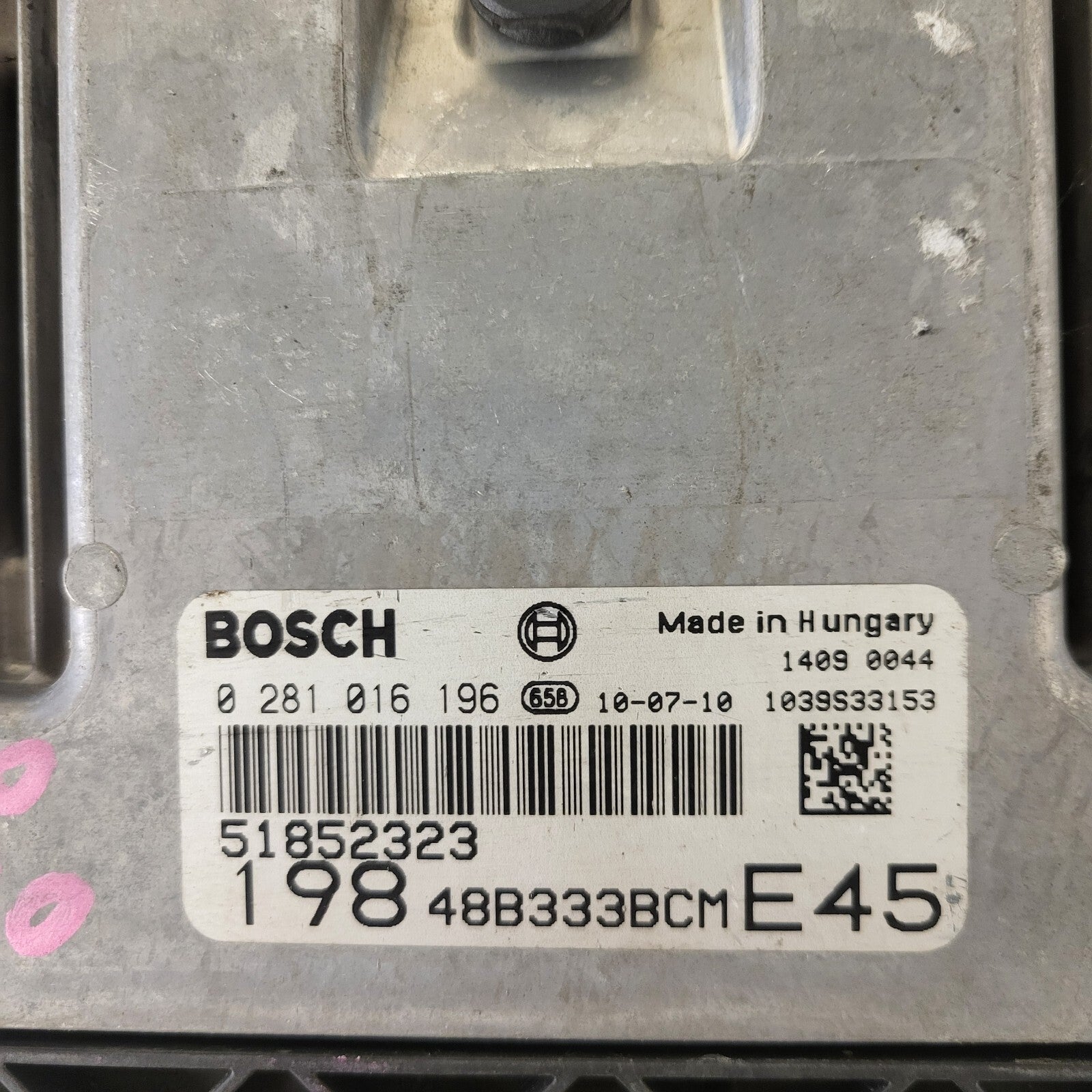FIAT BRAVO 2 1.6 MULTIJET / 0281016196 / 51852323 / BOSCH
