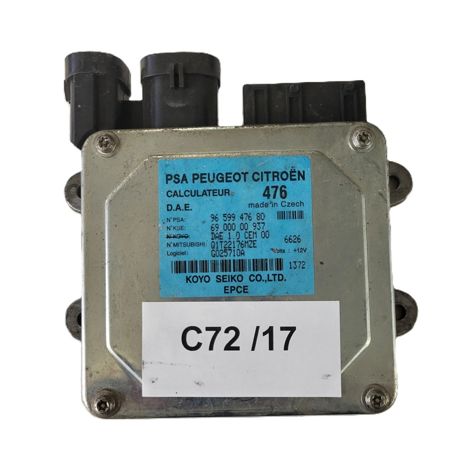 CITROEN C3 POWER STEERING MODULE ECU / 9659947680 / 6900000937 / KOYO