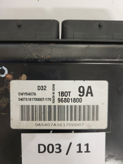 CHEVROLET MATIZ ECU / 96801800 / 5WY5407A / 1BOT / 9A / D32