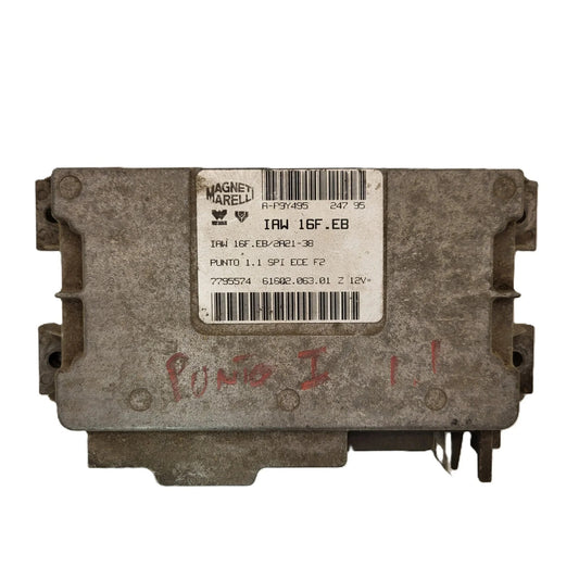 Fiat Punto 1.1 ECU / IAW 16F.EB / 7795574 / 61602.063.01 / MAGNETI MARELLI