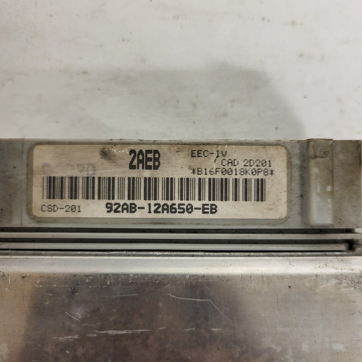 Ford Focus ECU / 92AB-12A650-EB / 2AEB / EEC-IV / CSD-201 