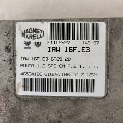 Fiat Punto 1.2 ECU / 46524186 / IAW 16F.E3 / 61602.106.00 / MAGNETI MARELLI